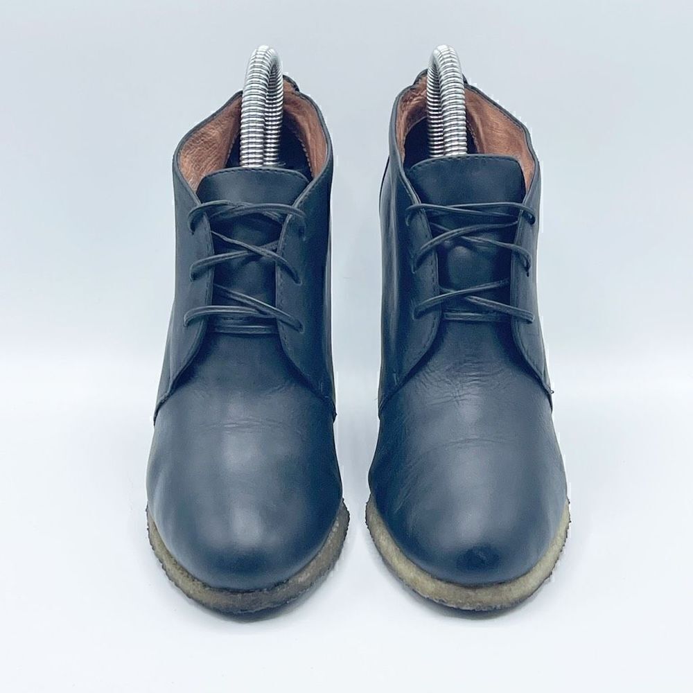 Louise et Cie rubber sole leather black booties - Women’s 6.5 / 36.5